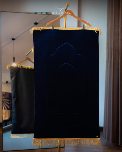 Grand Deluxe Sejadah In Dark Navy Blue (INSTOCK)