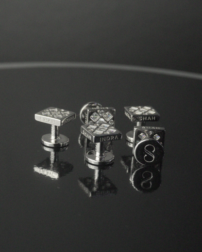 Shah Indra Silver Studs - IMPERIA (Instock)