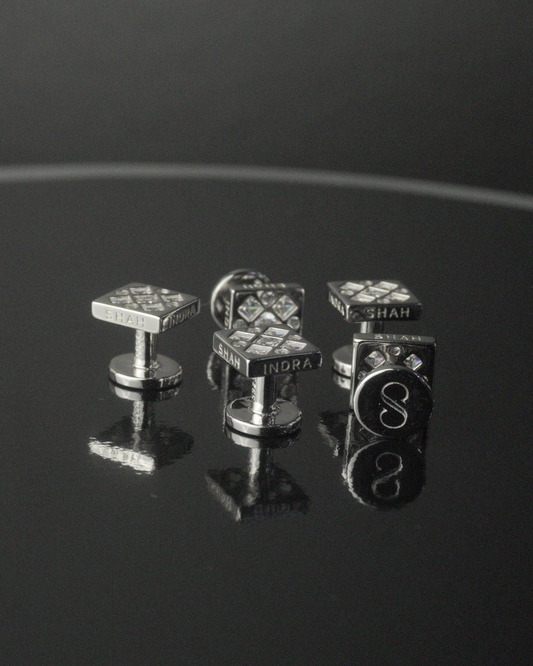 Shah Indra Silver Studs - IMPERIA (Instock)