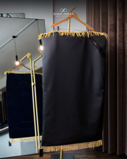 Grand Deluxe Sejadah In Dark Navy Blue (INSTOCK)