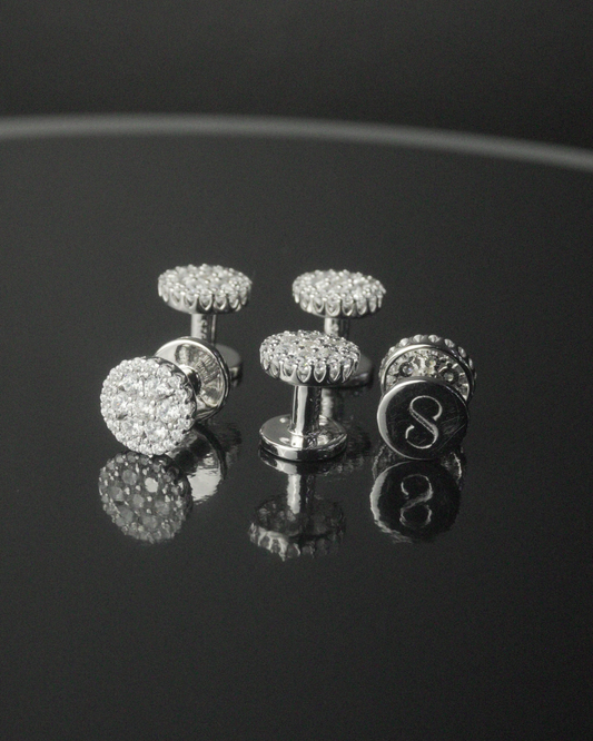 Shah Indra Silver Studs - ANKARA (Instock)