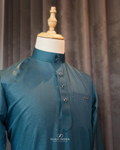 Baju Melayu Raya 2026 - Teal Green (INSTOCK)