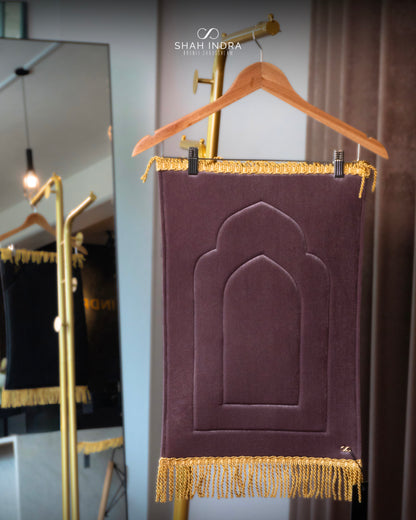 Mini Travel Sejadah In Taupe Grey (INSTOCK)